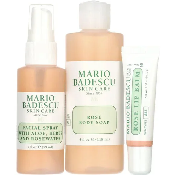 Mario Badescu Rose Winter Essentials Trio Holiday Gift Set - NEW - Picture 7 of 11